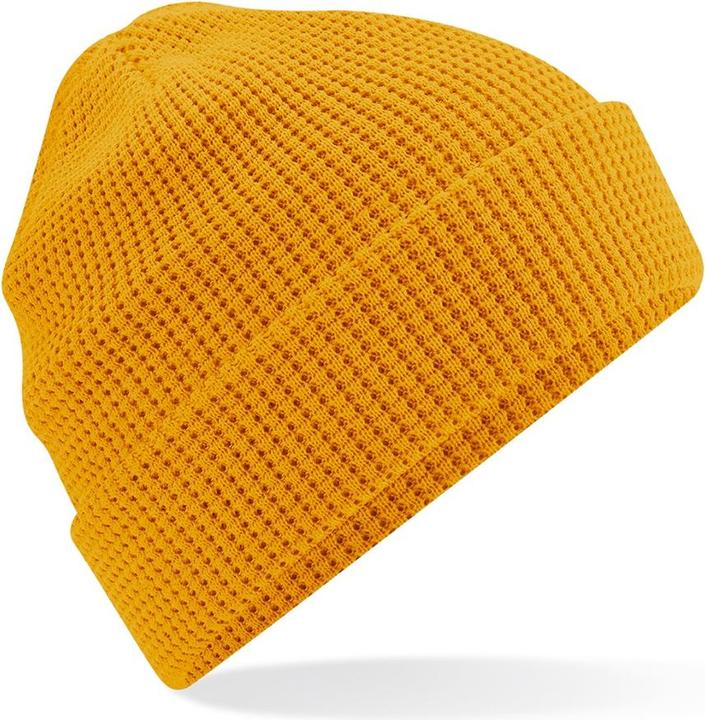 Beechfield Cuffed Organic Cotton Waffle Beanie (One size)