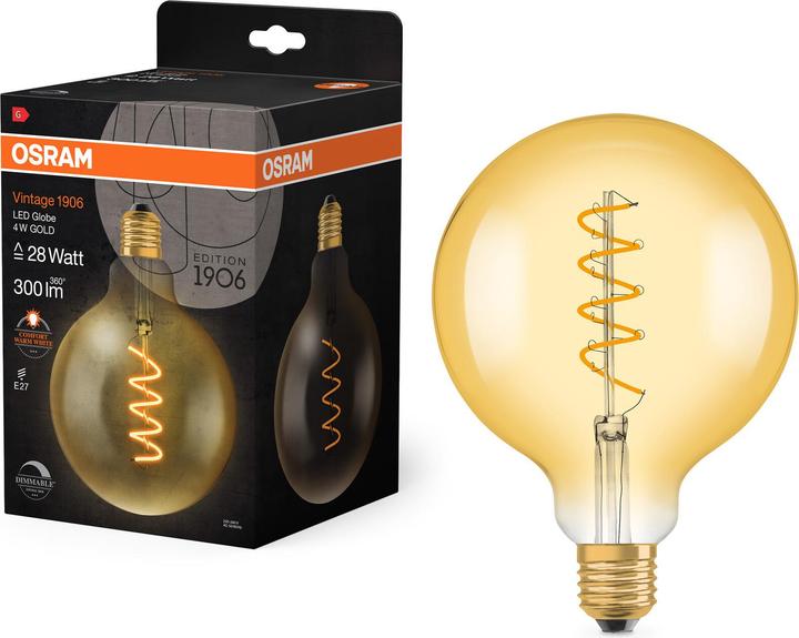 Actual product image Osram vintage 1906 (E27, 4.50 W, 250 lm, 1 x, G)