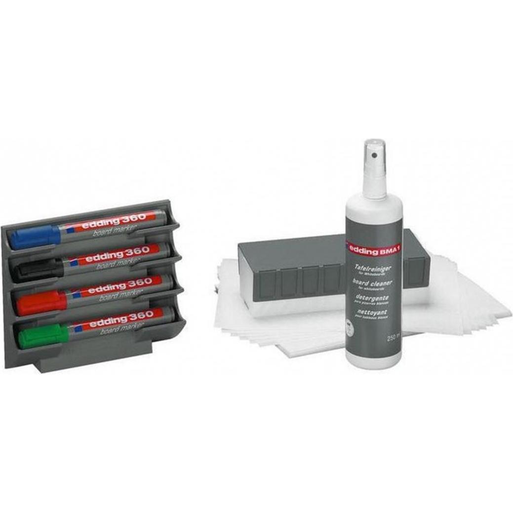 Edding, Marker, Boardmarker Zubehörset BMA 15S (Blau, Grün, Rot, Schwarz, 1.50 mm, 4 x)