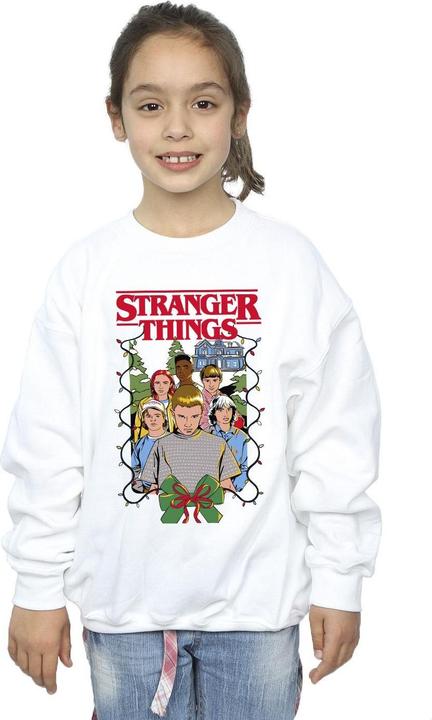Produktbild Netflix Stranger Things Christmas Poster Sweatshirt Mädchen (140, 146)