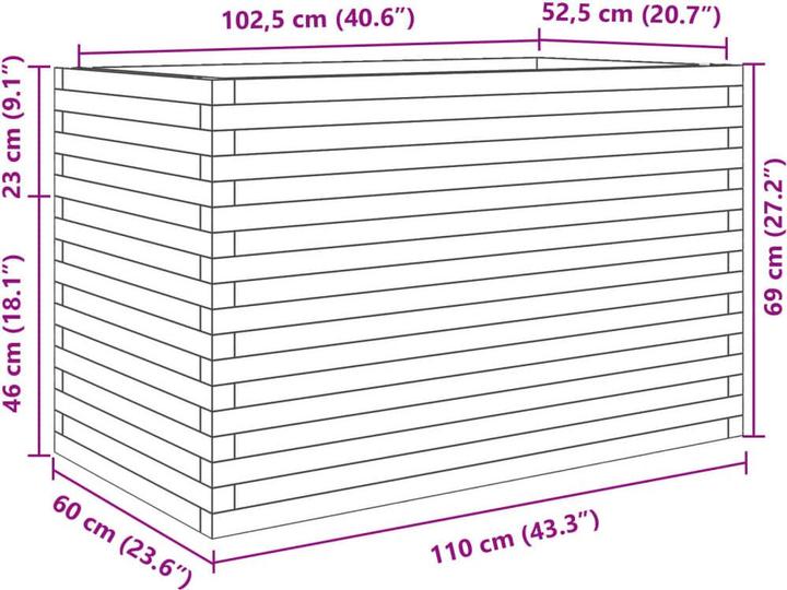 Produktbild vidaXL Pflanzkübel