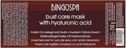 Nutritional values and ingredients BingoSpa Chocolate Mask for Moisturizing and Firming