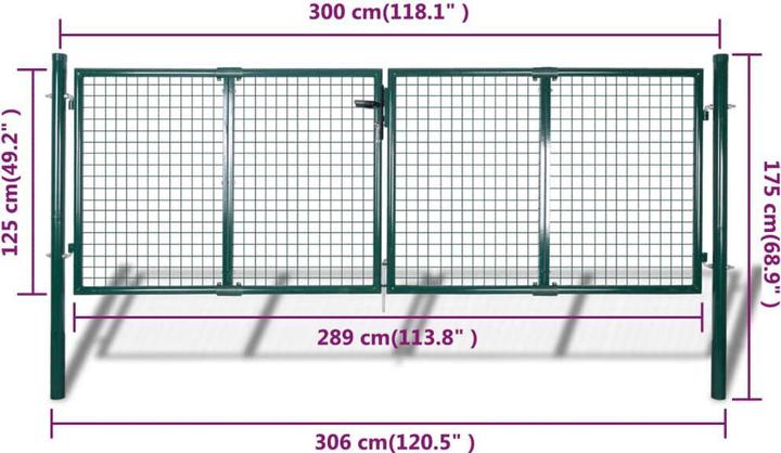 Produktbild vidaXL Gartentor