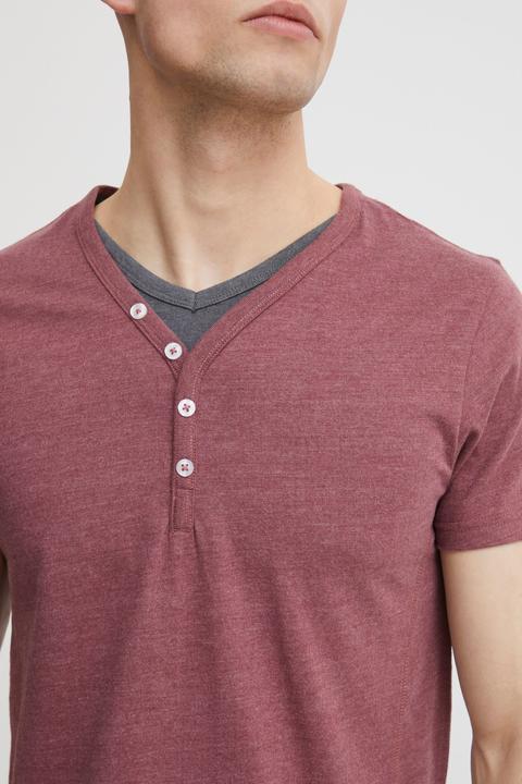 Immagine prodotto Solid Dorian T-Shirt A Maniche Corte Maglietta Da Uomo Con Collo Grandad (S)