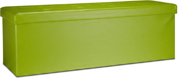 Image du produit Relaxdays Pouf de rangement pliant lin (114 cm)