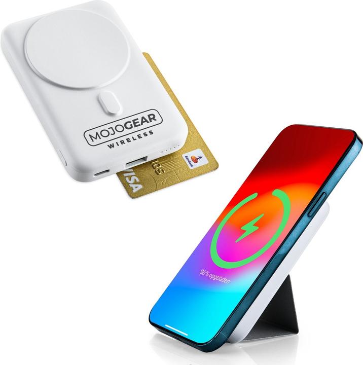 Actual product image Mojogear Wireless 10000mAh PowerBank Magnetic White (MG-PB8-WHITE) (10000 mAh, 22.50 W, 37 Wh)