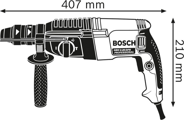 Immagine prodotto Bosch Professional Trapano a percussione rotante con SDS plus GBH 2-26 F, valigetta di trasporto (Corrente elettrica)