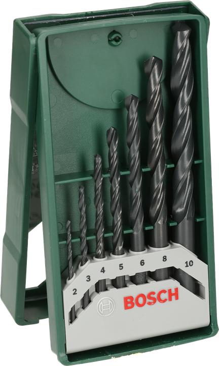 Actual product image Bosch Zubehör Mini-X-Line metal drill bit set, 7 pieces (10 mm, 4 mm, 8 mm, 5 mm, 6 mm, 2 mm, 3 mm)