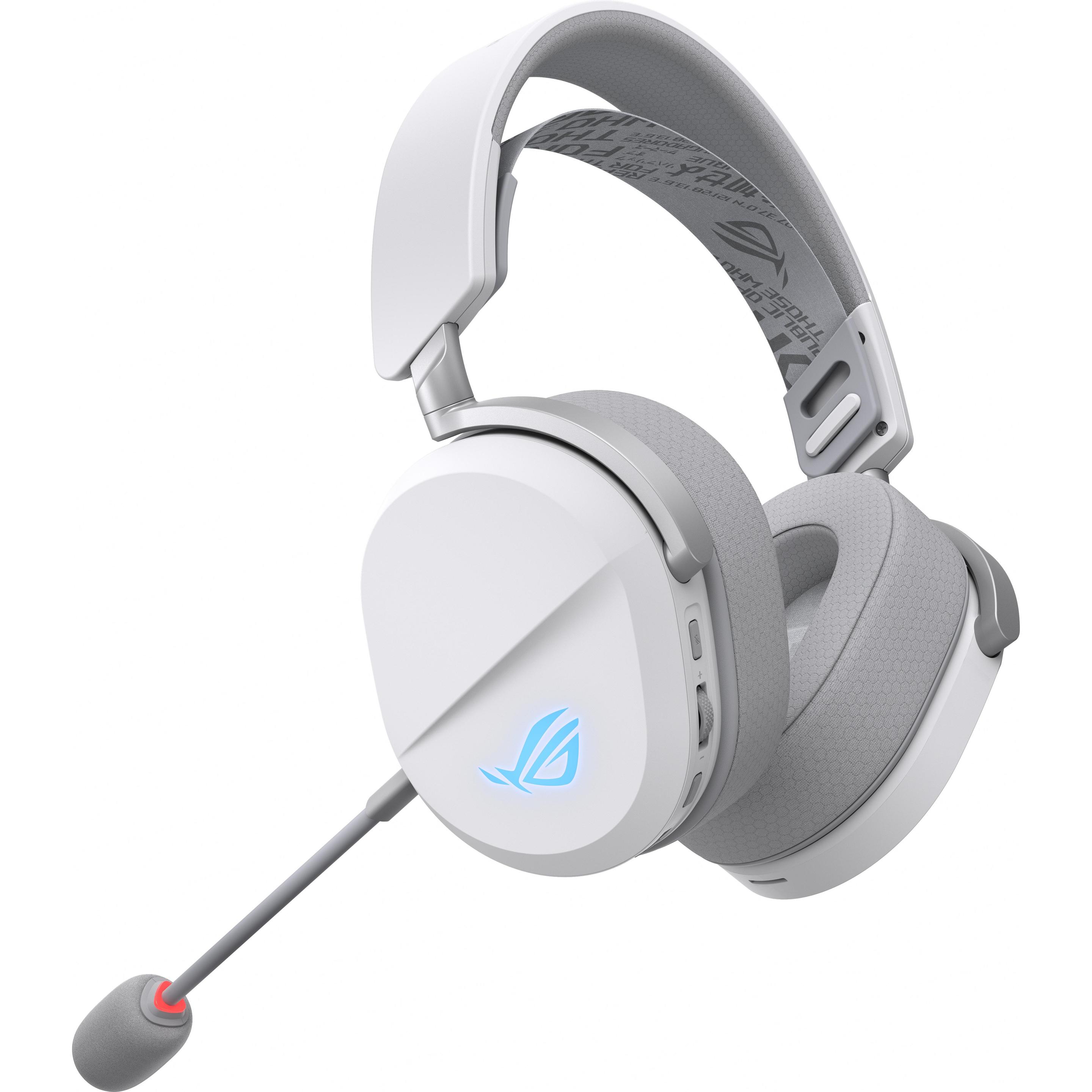 ASUS ROG Pelta White (Kabelgebunden, Kabellos), Gaming Headset, Weiss