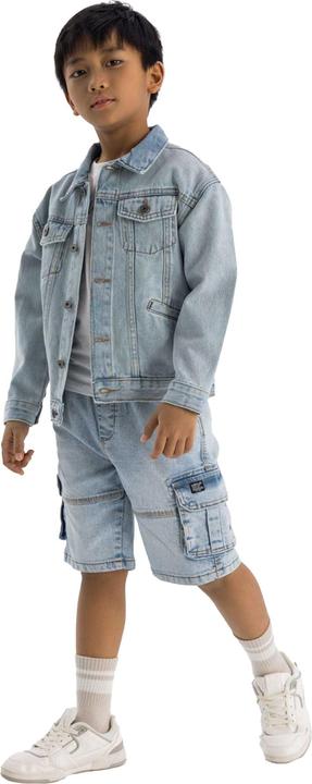 Actual product image Minoti Boys Plain Collared Denim Jacket (146, 152)