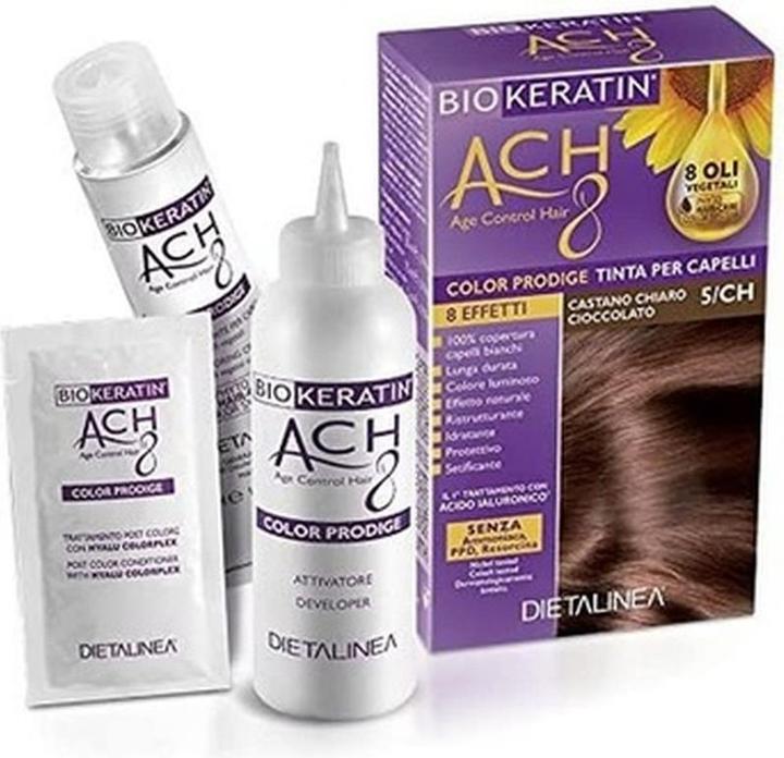 Produktbild Dietalinea Biokeratin Farbe 6/N Dunkelblond 212g (6, N Dunkelblond)