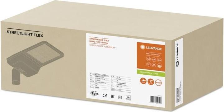 Produktbild Ledvance Streetlight LED Flex Medium Mastlampe 740 4000K 80W neutralweiss 25x145° IP66 (740 lm, IP66)