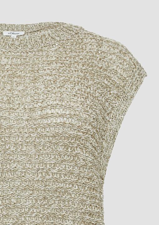 Produktbild S.Oliver Strickpullover Relaxed-Fit-Pullunder aus Ajourstrick (42)