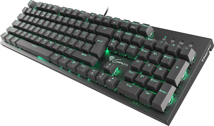Actual product image Genesis NATEC NKG-0947 mechanical THOR 300 US, Green Backlight, USB, US layout (US, Cable)