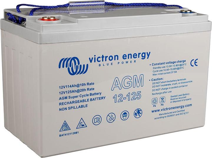 Image du produit Victron Energy AGM Batterie (12 V, 125 Ah)