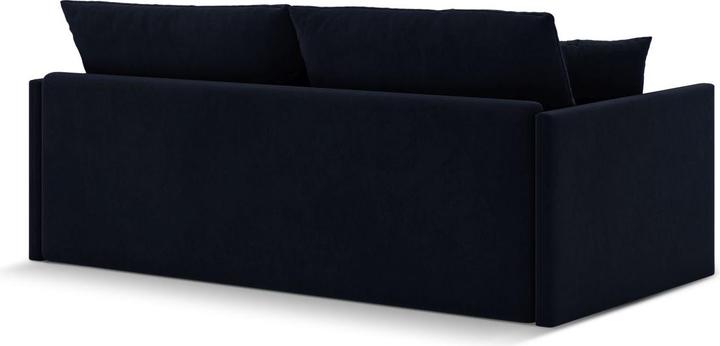 Actual product image Cosmopolitan Design Velvet Sofa With Bed Function, "Shannon", 3 Seats, Royal Blue, 209x94x87 Made in Europe (3-seater)