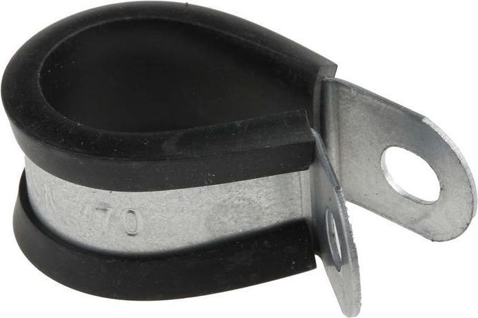 Produktbild Rs Pro Kabelhalter P-Klemme zum Schrauben, Kabel-Ø 16mm Stahl Schwarz 12,7 mm x 1.4mm (205 mm, 5 Stk.)