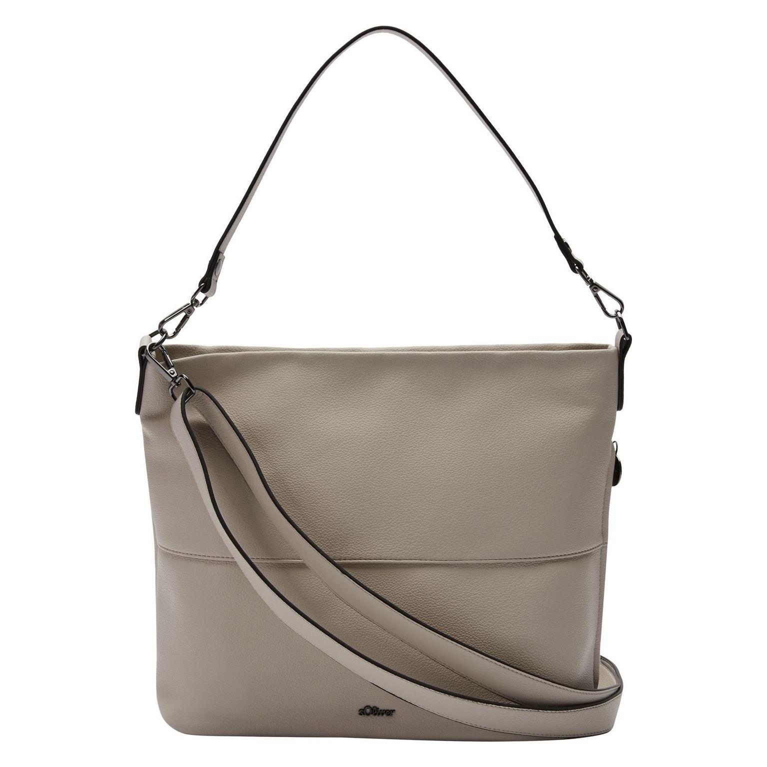 S.Oliver, Damen, Handtasche, Shoulderbag, Braun, Beige