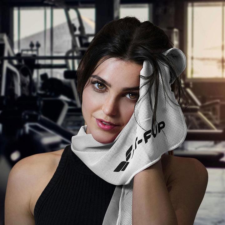 Produktbild Fit-Flip Airflip Towel Kühlhandtuch Mikrofaser mit Tasche 100x30cm (100 x 30 cm)