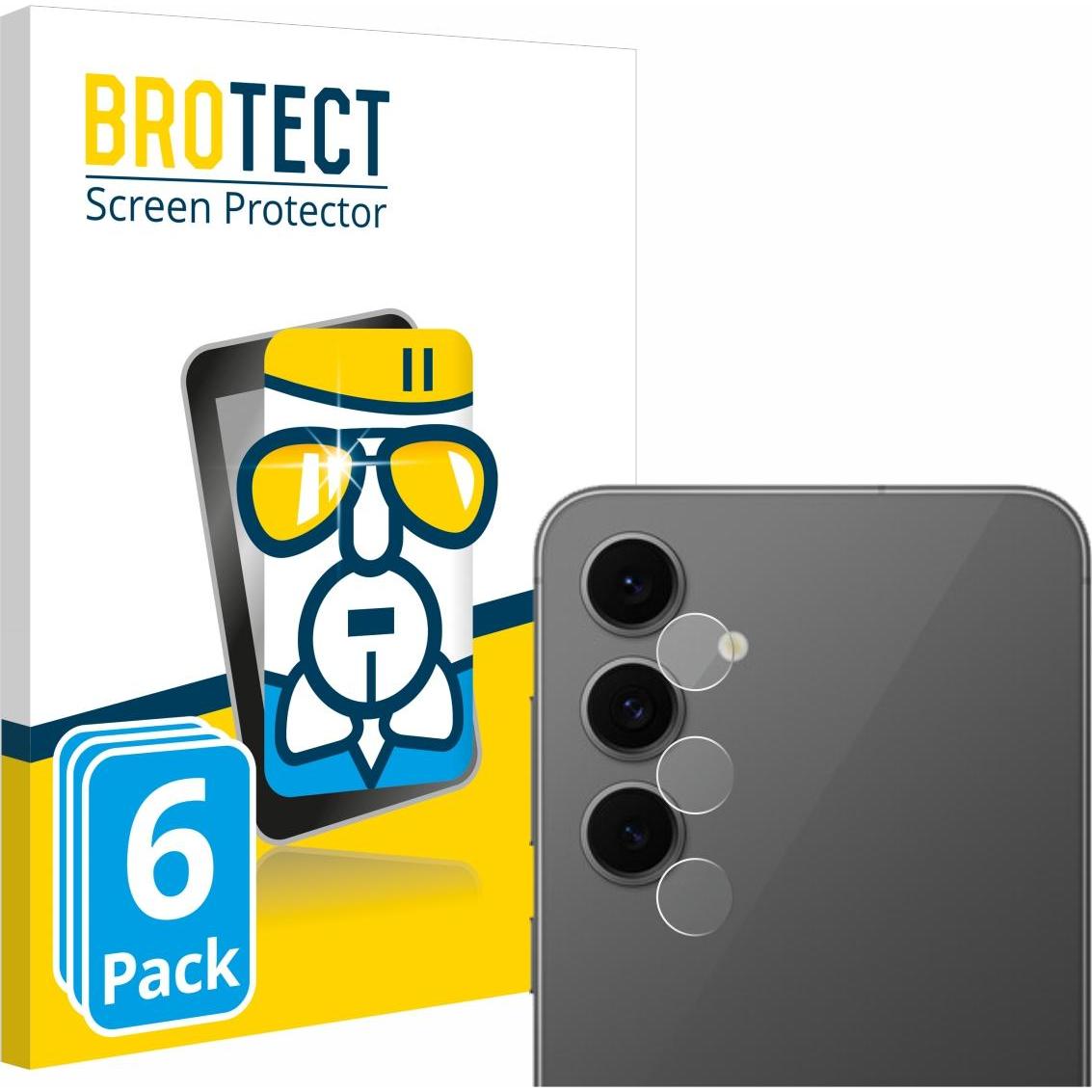 BROTECT Schutzglas Schutzfolie Glas Folie Displayschutz klar (6 Stück, Samsung Galaxy S21), Smartphone Schutzfolie, Tran...