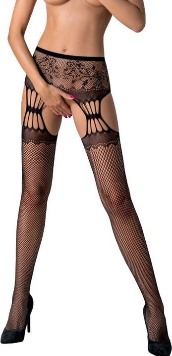 Produktbild Passion S027 Medias Con Liguero Blanco Talla Unica (One Size, Einzelpack)