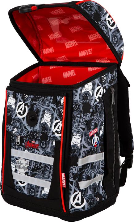 Actual product image Coolpack Satchel fabric black, red
