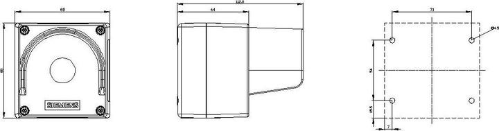 Produktbild Siemens Enclosure for command devices, 22mm