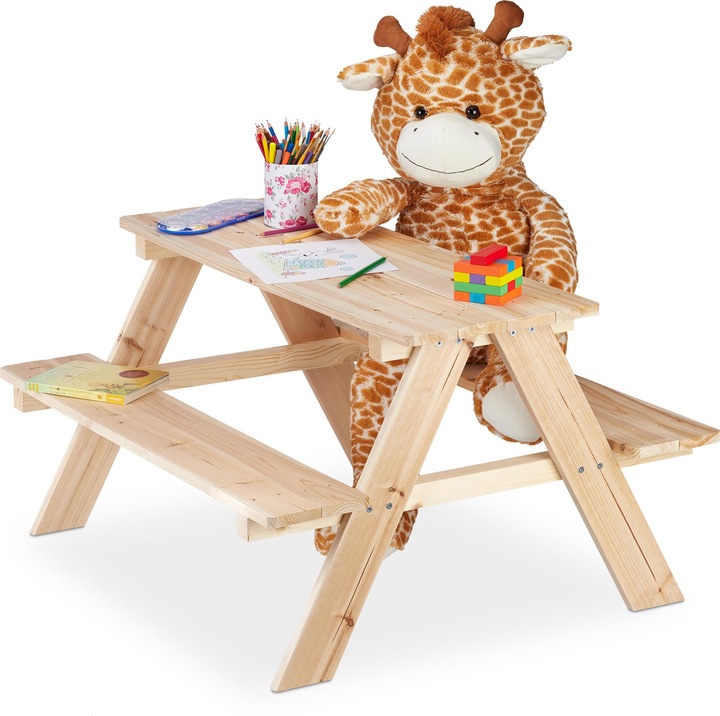 Immagine prodotto Relaxdays Panca picnic bambini da giardino