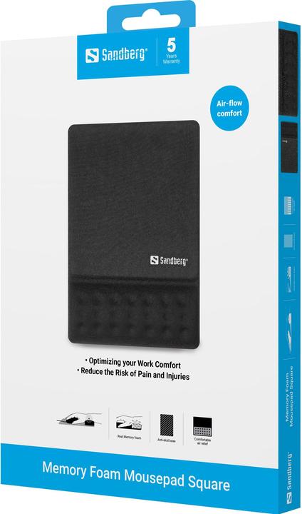 Actual product image Sandberg Memory Foam Mouse Pad Square (S)