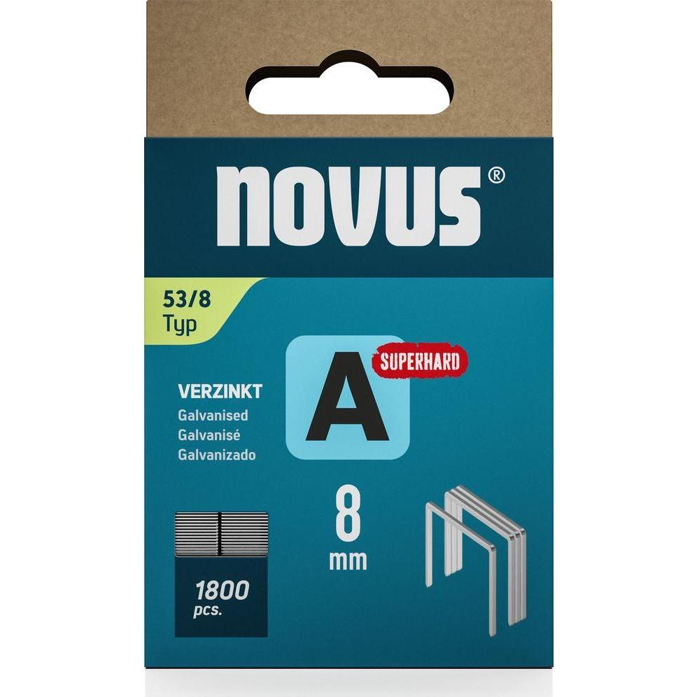 Thumbnail - Novus, Tackerklammern + Tackernägel, Feindrahtklammern A 53 8mm Super Hard