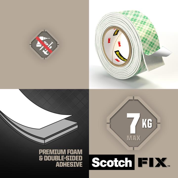 Actual product image Scotch Scotch-Fix Interior Mounting Tape (19 mm)