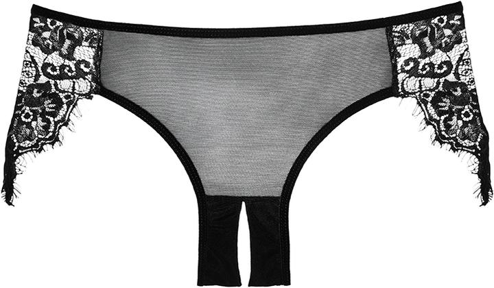 Actual product image Allure Lavish & Lace Panty ( Crotchless ) - Black (One size)