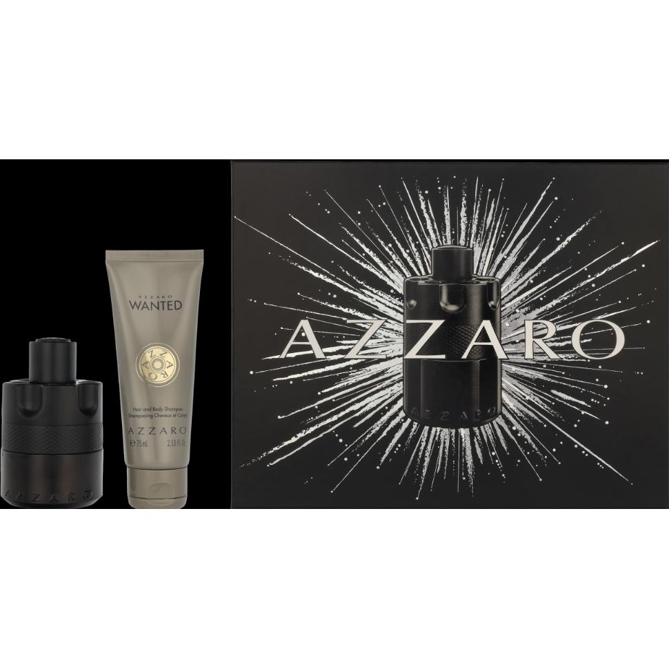 Azzaro, Beauty Geschenkset, The Most Wanted Gift Set EDT 50 ml and Hair and Body Shampoo Wanted 75 ml 50ml (Parfum set)