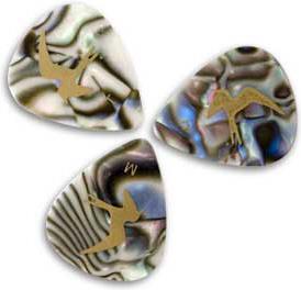 Produktbild PRS Plektrum Abalone Shell Birds (12 x, 0.72 mm)