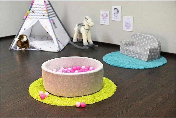 Actual product image Knorrtoys Ball pool soft - "Grey" - 300 balls soft pink