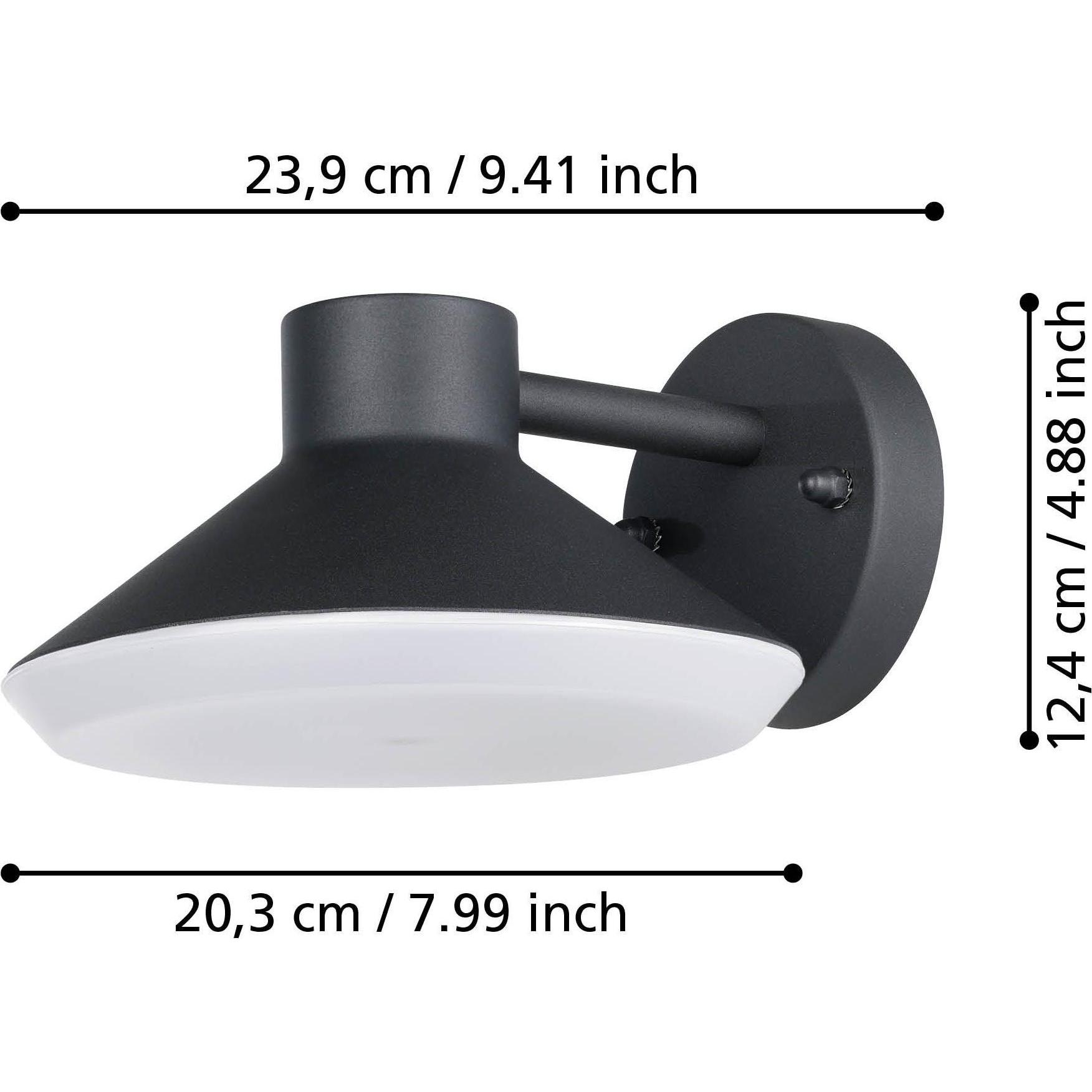 Thumbnail - EGLO, Wandleuchte + Deckenleuchte, 900688 NINNARELLA LED Aussen-Wand-/Deckenleuchte 4,6W Schwarz Weiss IP44 (400 lm, GU1...