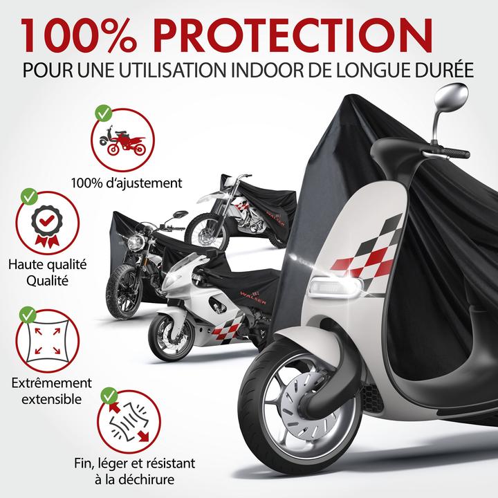 Actual product image Walser Motorbike tarpaulin Indoor Stretch L, motorbike tarpaulin - 250x100x130 cm