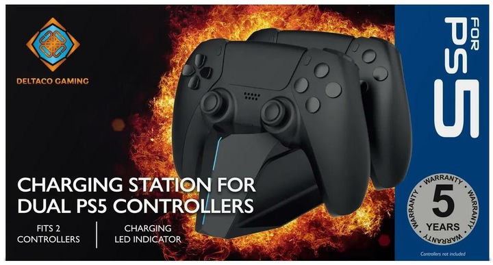 Image du produit Deltaco Gaming Station de charge double (PS5)