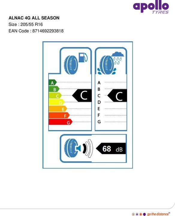 Produktbild Apollo Alnac 4G All Season (205/55R16 91H, Allwetterreifen)