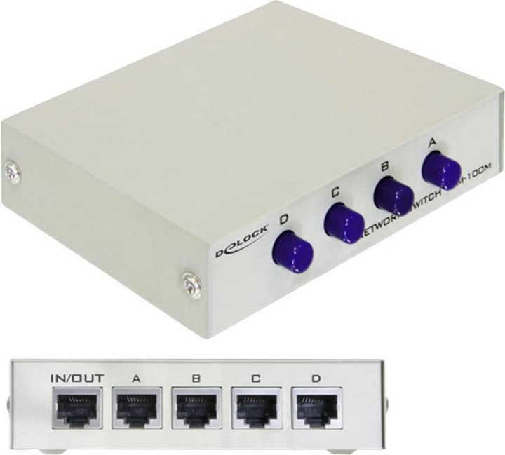 Delock LAN-Switchbox (4 Ports)