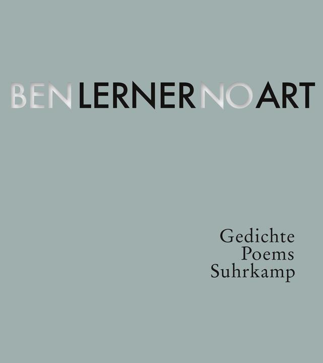 Actual product image No Art (German, Ben Lerner, 2021)