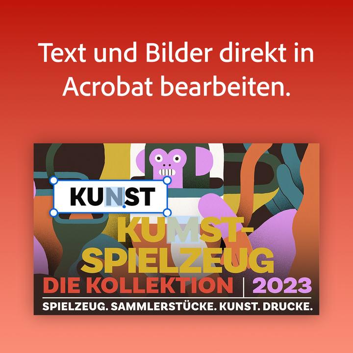 Actual product image Adobe Acrobat Pro (1 User, 12 months)