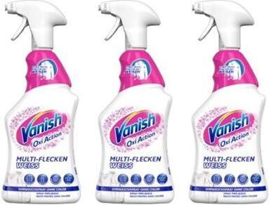 Vanish Oxi Action Multi Textil Flecken Weiss ohneChlor 3x750ml (Flüssigwaschmittel)