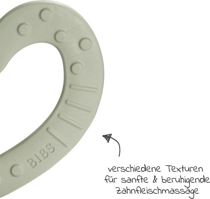 Produktbild Bibs Beissring Baby Bities Herz, Sage