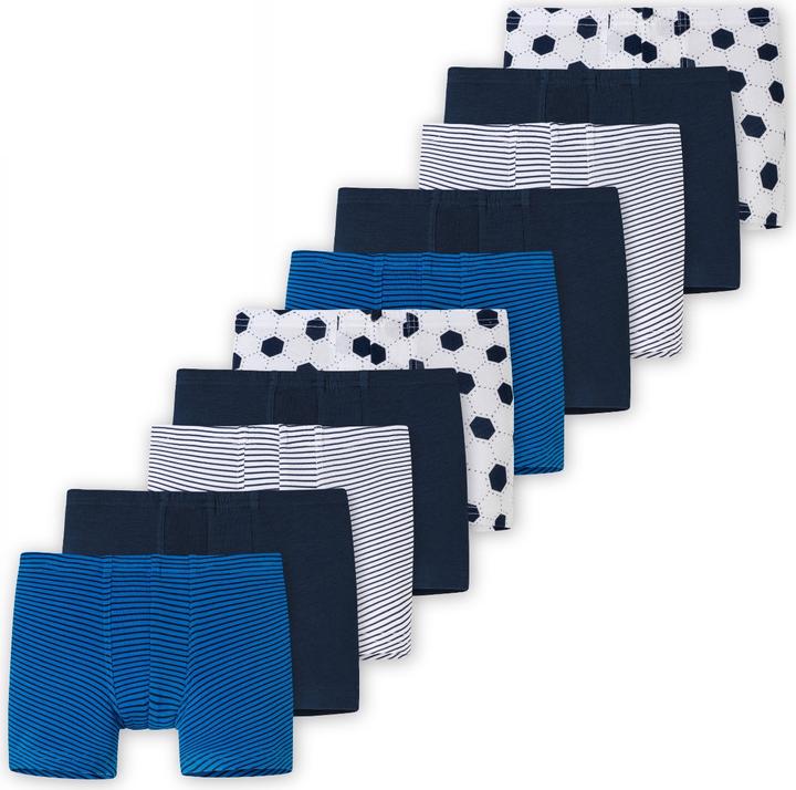 Schiesser 10er Pack Kids Boys 95/5 Organic Cotton Shorts / Pants