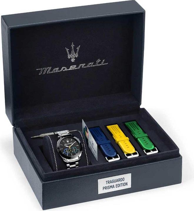 Actual product image Maserati Uhren-Set inkl. Wechselarmband Traguardo (Chronograph, 45 mm)