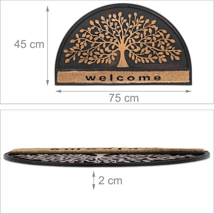 Actual product image Relaxdays Doormat (75 x 45 x 2 cm)