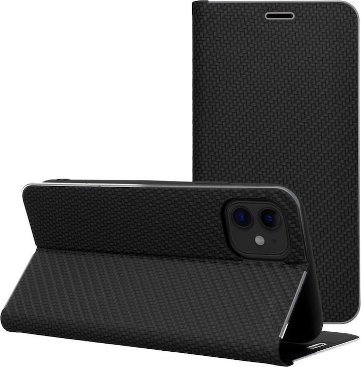 Produktbild Forcell Buchhülle OEM LUNA Book Carbon für IPHONE 13 Pro Max schwarz (Apple iPhone 13 Pro Max)