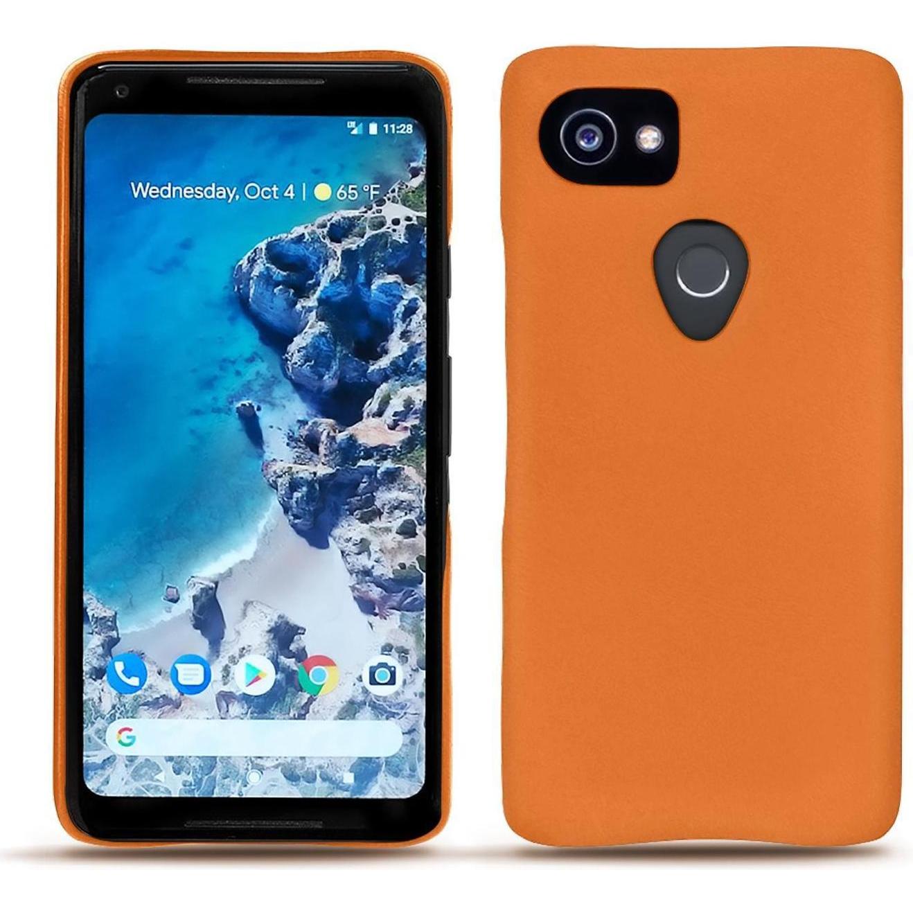 Thumbnail - Noreve Lederschutzhülle (Google Pixel 2 XL), Smartphone Hülle, Orange