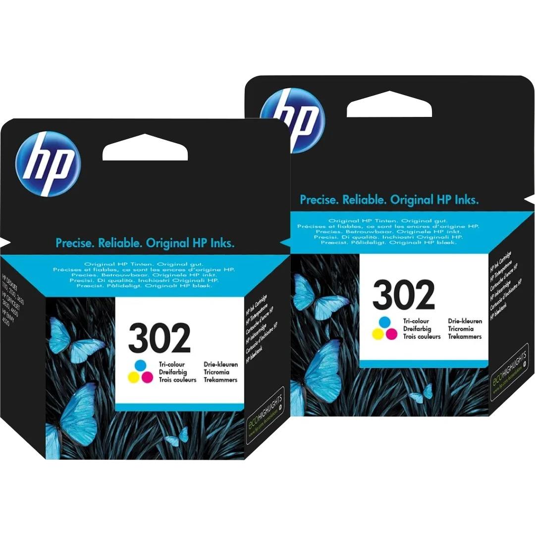 HP, Cartucce, 302 Cartridges Kleur Duo Pack
